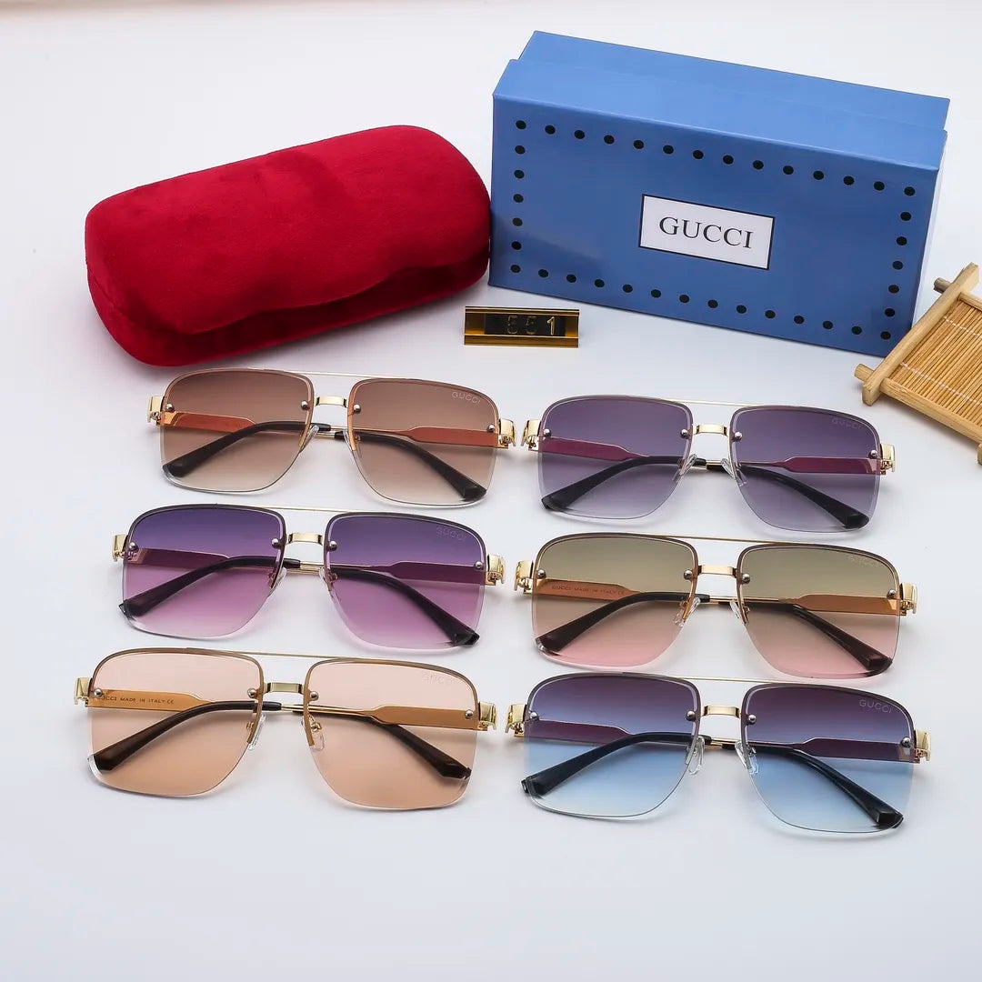 2026 Classic Square Metal Frame Sunglasses