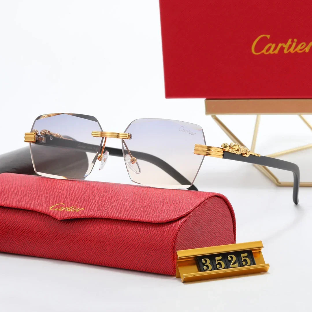 2026 5-color fashionable CAR letter flat sunglasses