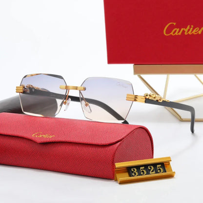 2026 5-color fashionable CAR letter flat sunglasses