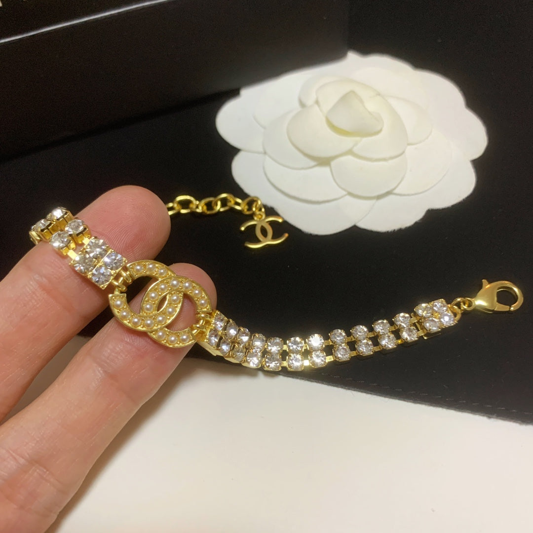 Double Crystal Diamond Bracelet