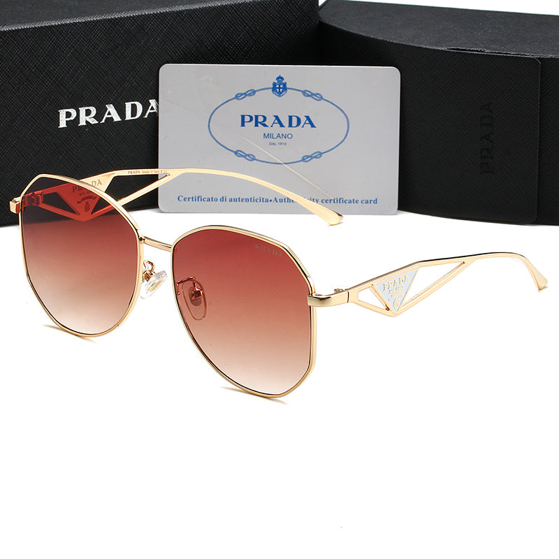 2026 Unisex Triangle Logo Metal Sunglasses