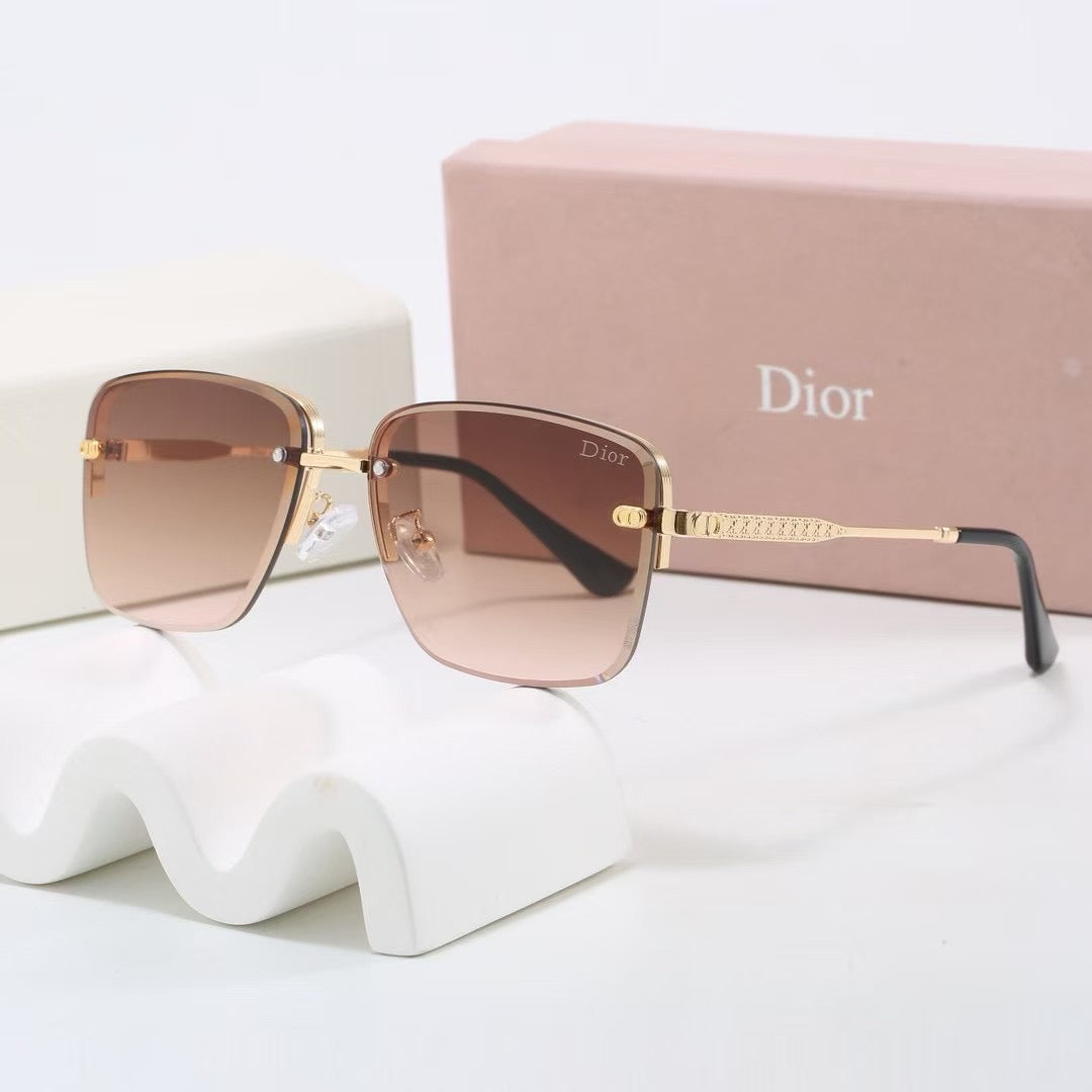 2026 Gradient two-tone metal sunglasses
