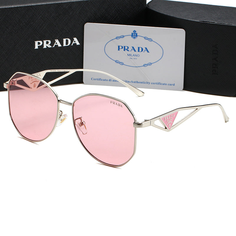 2026 Unisex Triangle Logo Metal Sunglasses