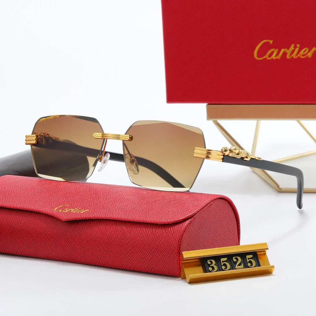 2026 5-color fashionable CAR letter flat sunglasses