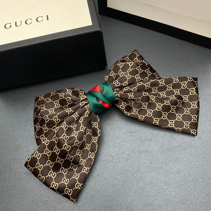 Monogram Bow Spring Clip
