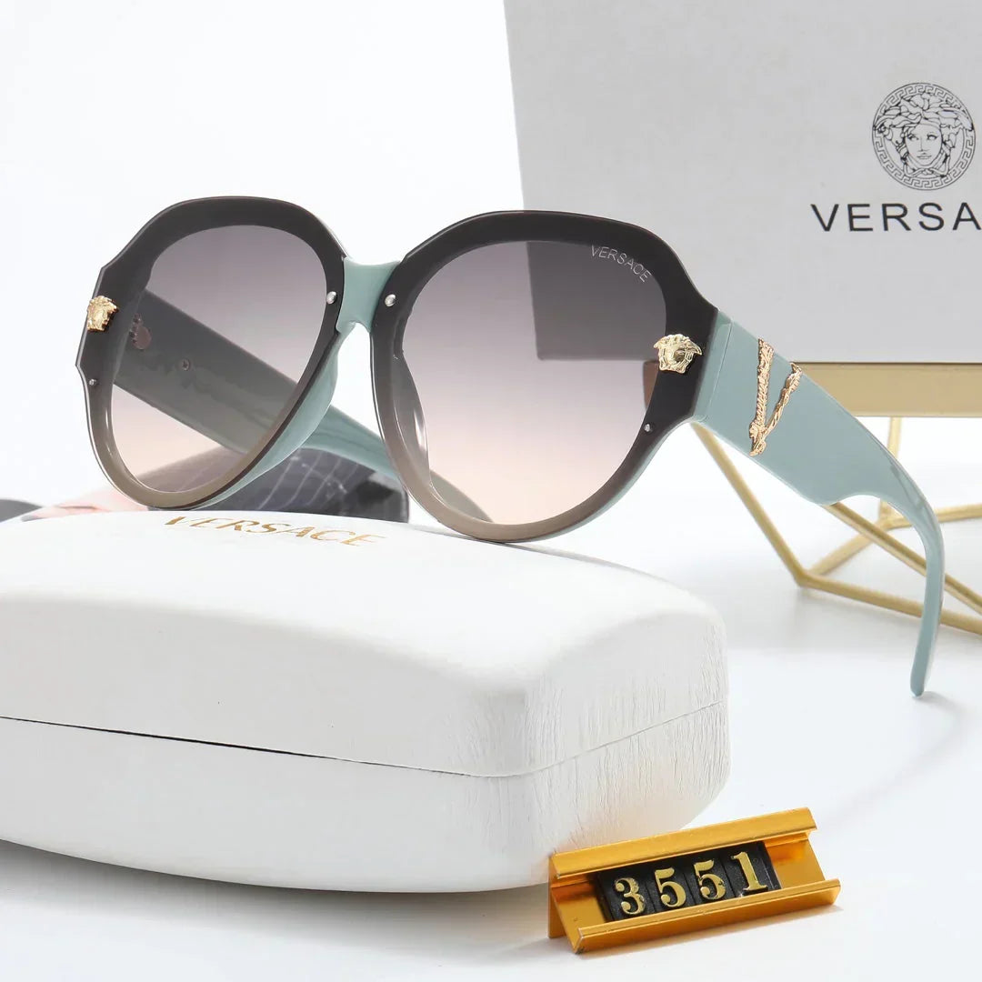 2026 6-color fashion VE letter temple sunglasses polarized glasses