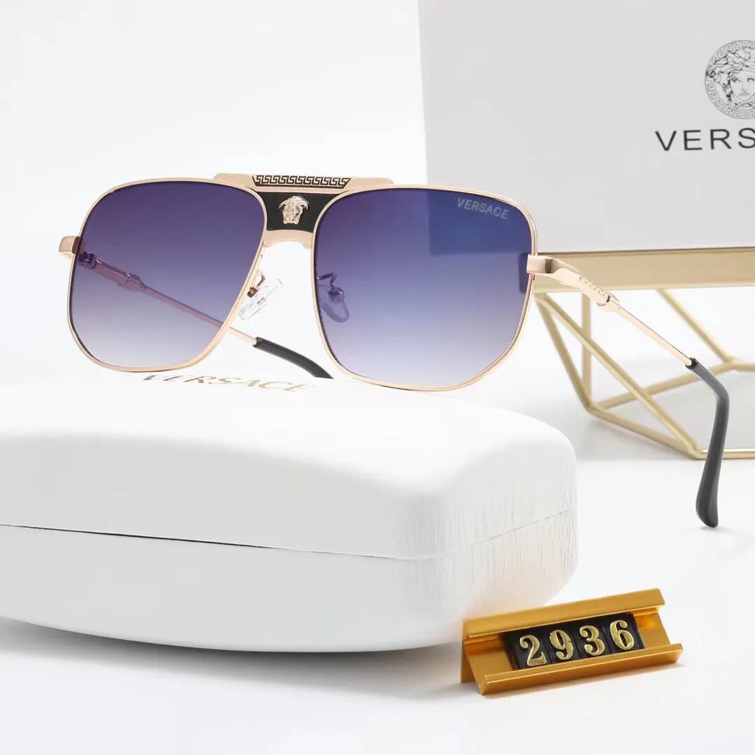 2026 Vintage Print Metal Sunglasses