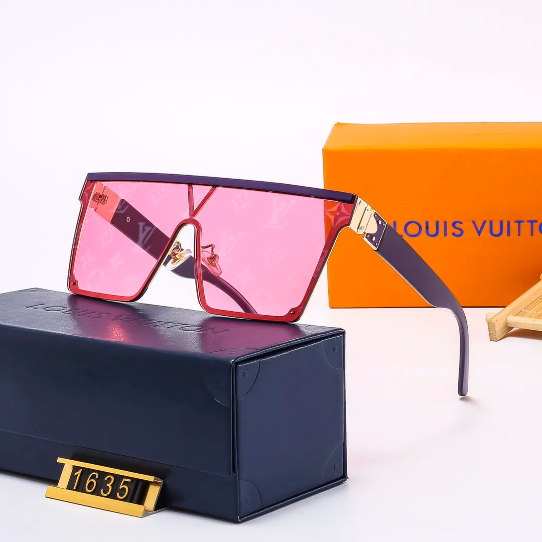2026 New Fashion One Piece Watermark Square Sunglasses