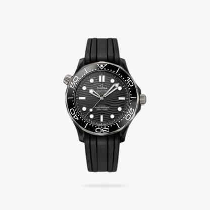 Celestial Seafarer Diver 300M 44mm Black Ceramic On Rubber Strap Black Dial 6995