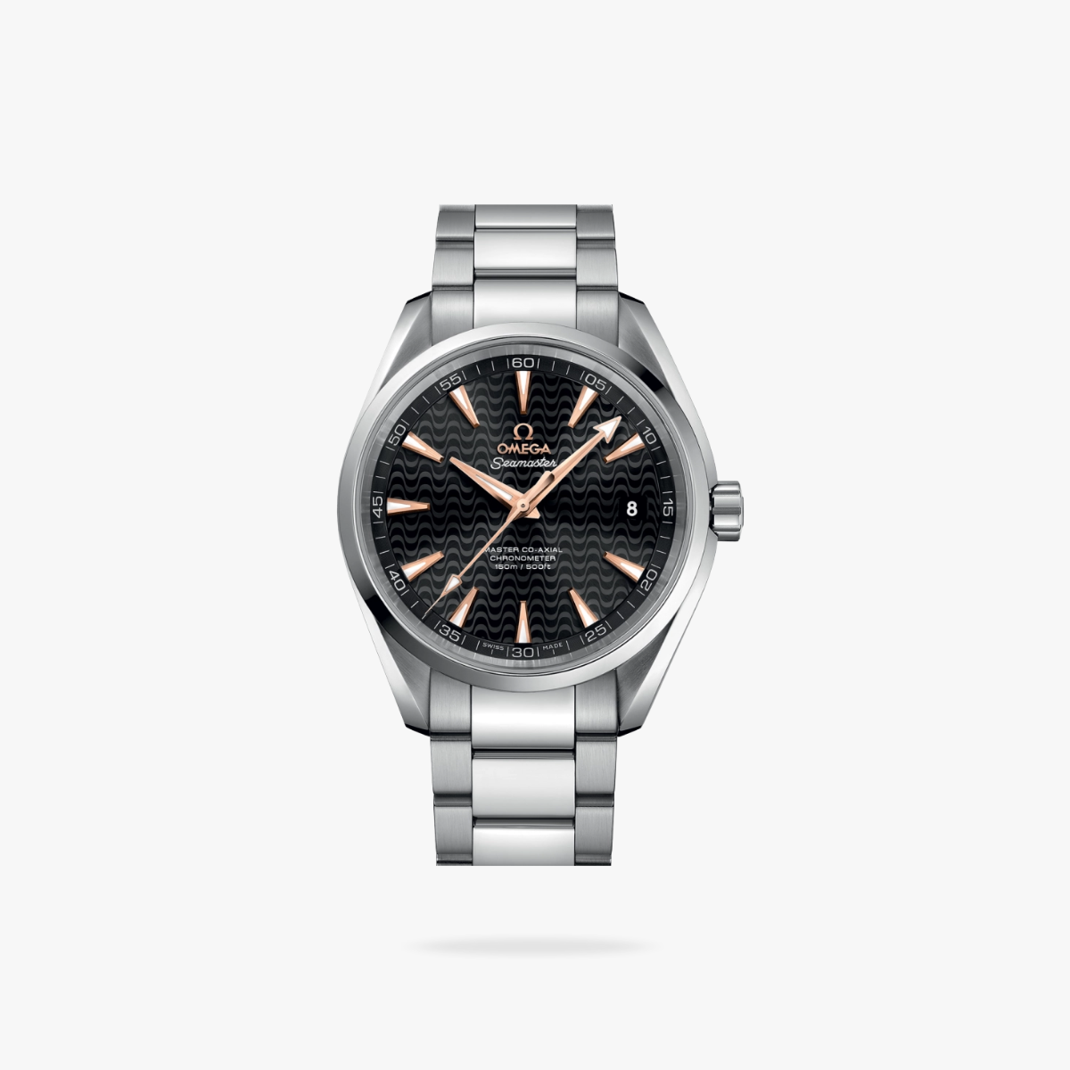 Celestial Aqua Sport 150M 41mm Steel On Steel Black Dial 8195