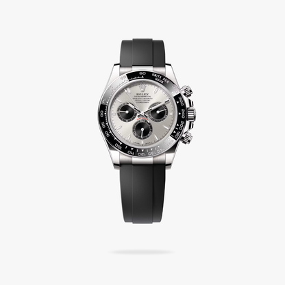 Regency Racing Chronograph 40 mm Rubber Ceramic Bezel Steel and bright black Dial 126519LN 3845