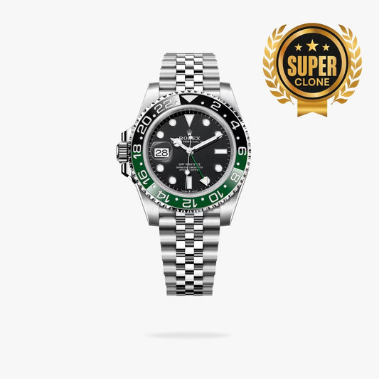 [Super Clone] Regency Traveller Traveller 40 mm Timeless Black and green Bezel Black Dial 126720VTNR 5630