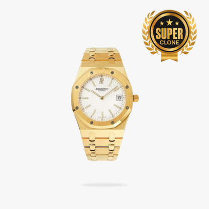 [Super Clone] Prestige Atelier Octagon Sport 39mm White Dial Yellow Gold 3334