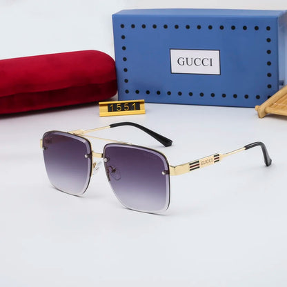 2026 Classic Square Metal Frame Sunglasses