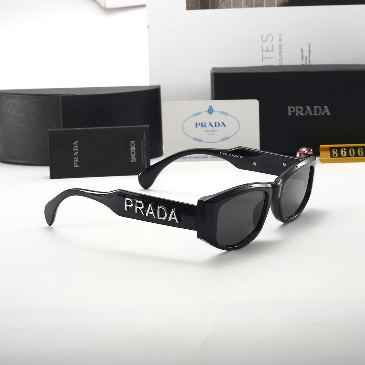 2026 5 colors thin frame sunglasses  8606