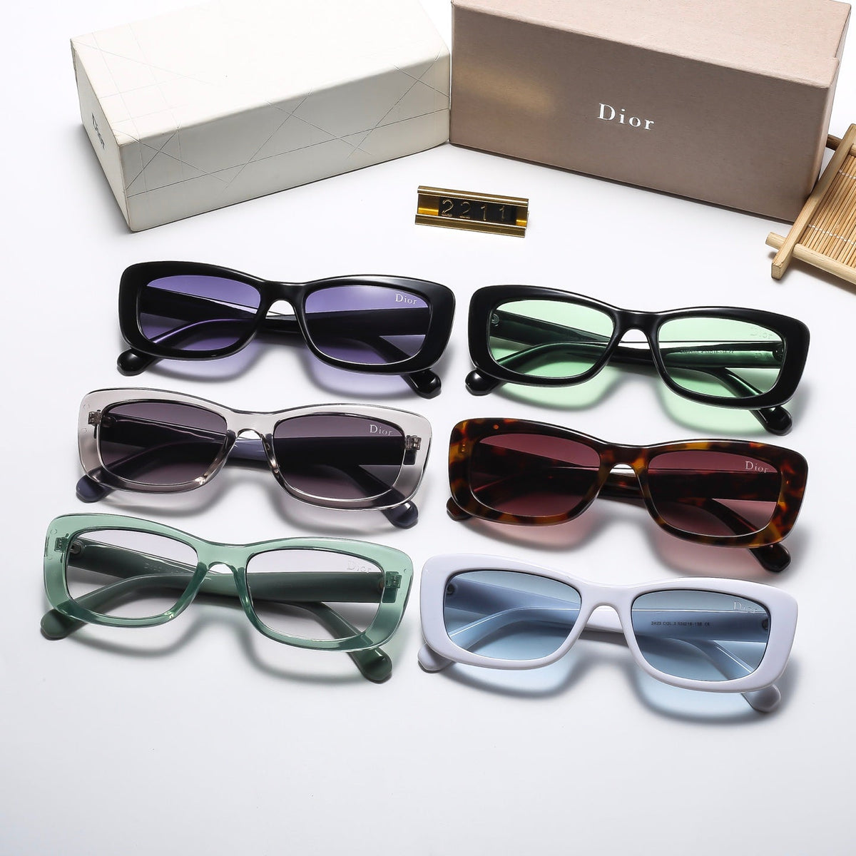 2026 6 colors trendy HD lens sunglasses  2211