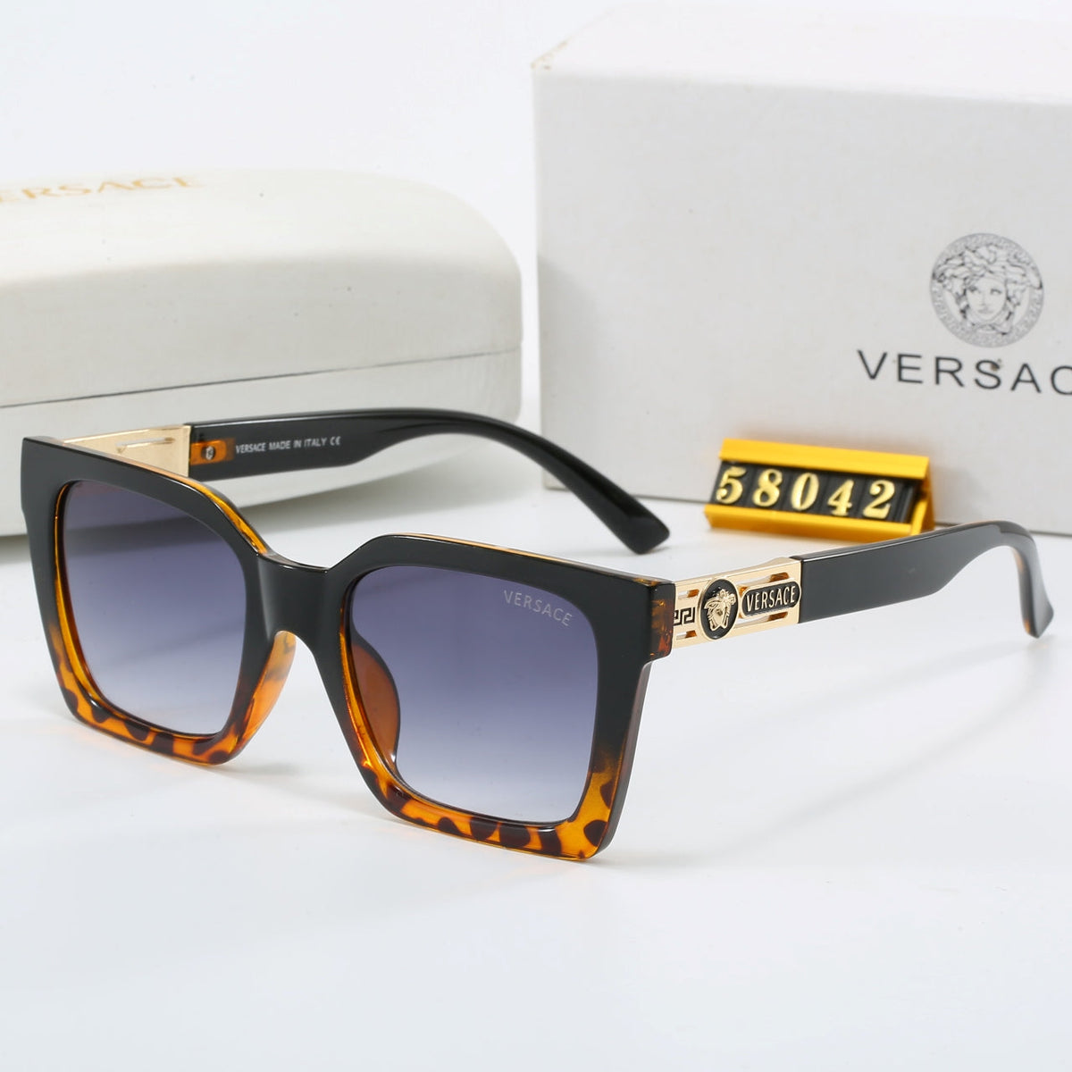 2026 5 Color Trendy Square Frame Sunglasses  58042