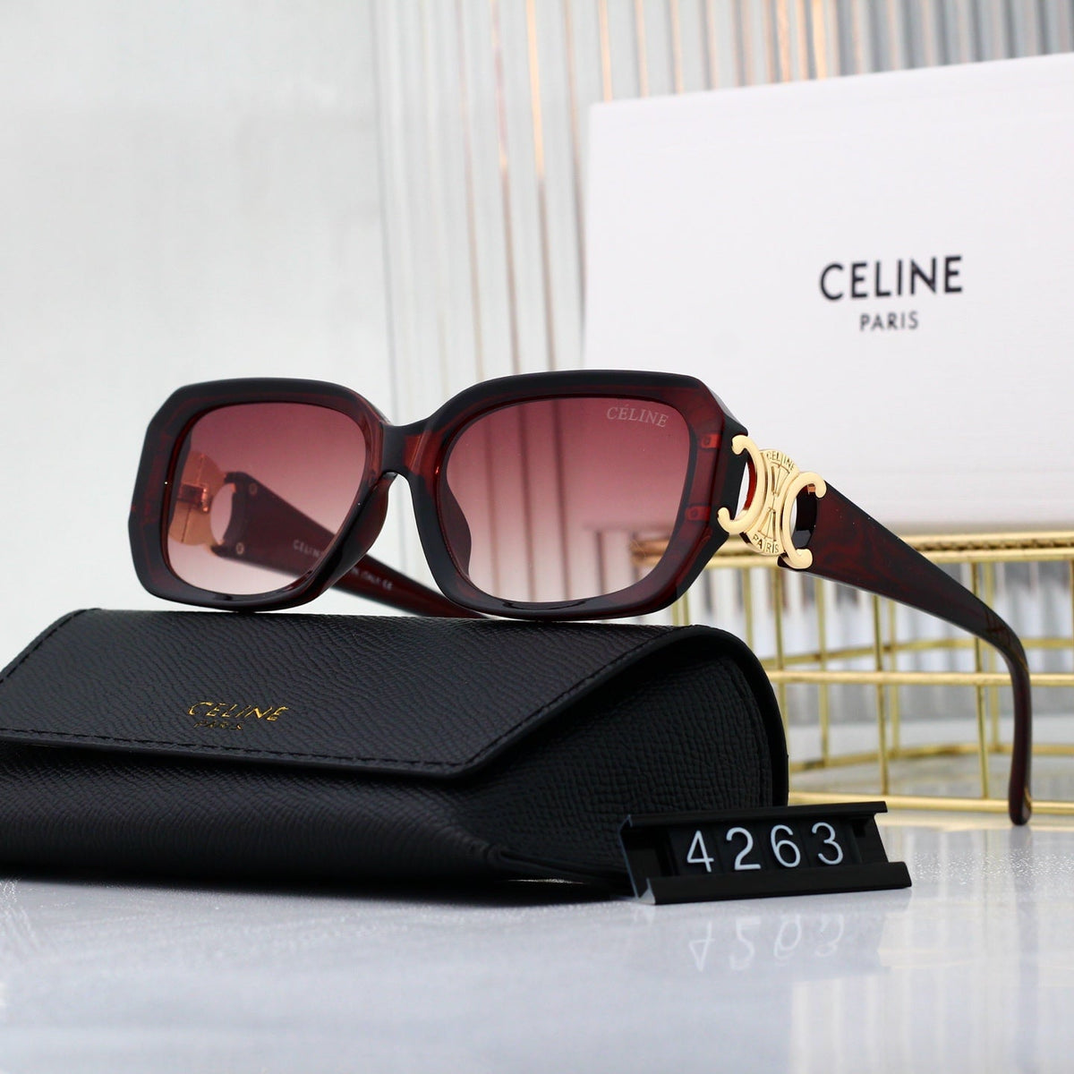 2024 5 Color Trendy Fashion Sunglasses 4263