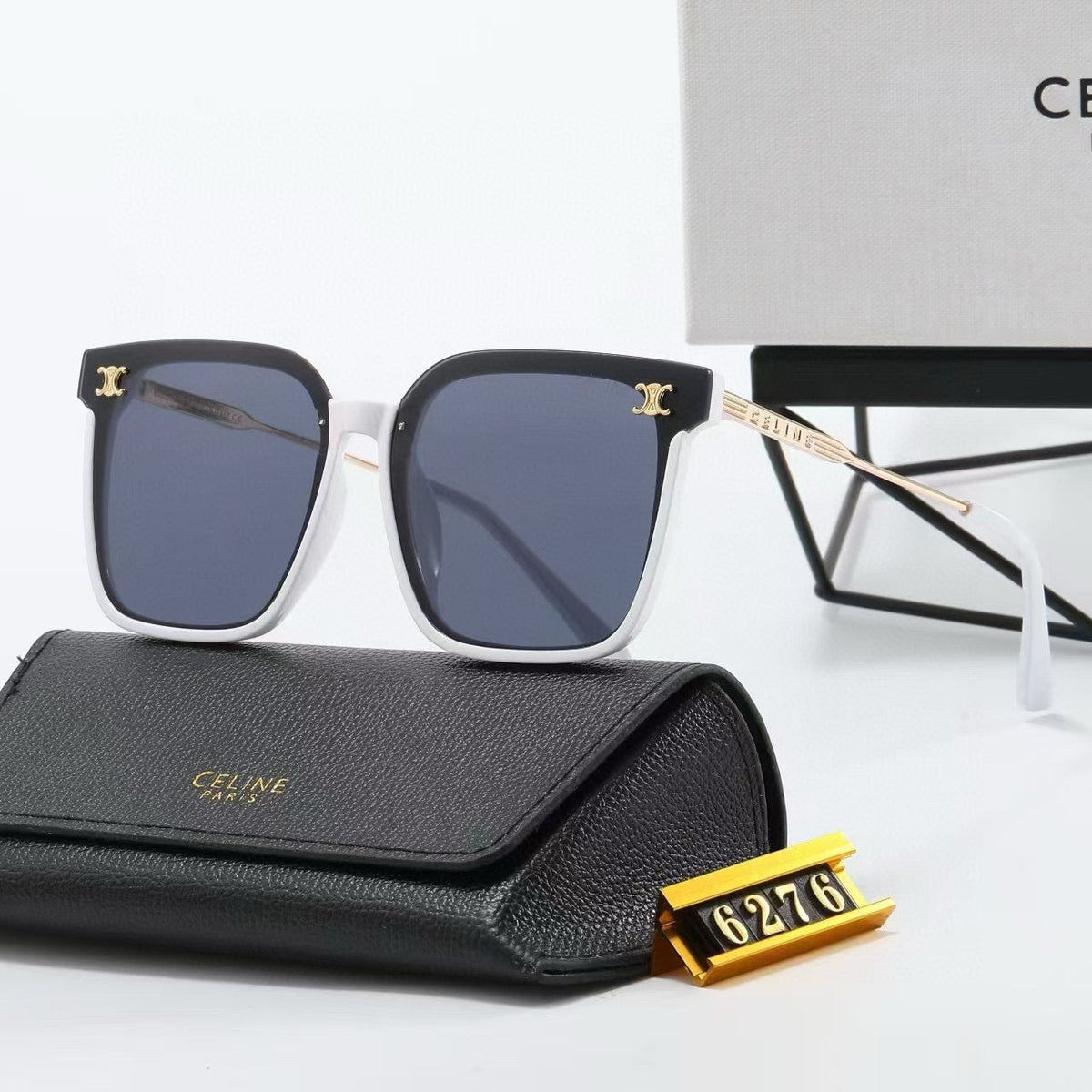 2026 5 Colors Fashion Metal Temple Sunglasses  6276