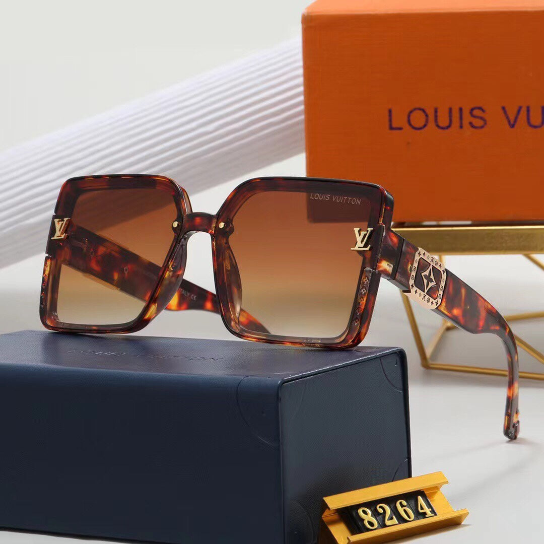 2024 7 colors high-end square frame sunglasses  8264