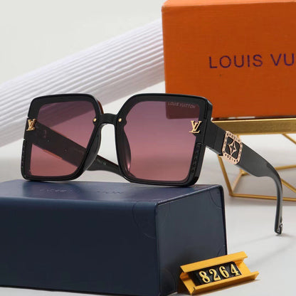 2024 7 colors high-end square frame sunglasses  8264