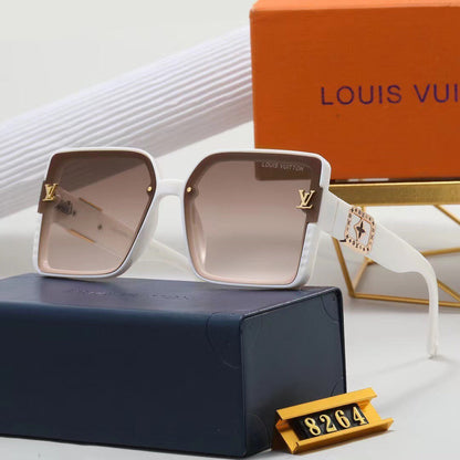 2024 7 colors high-end square frame sunglasses  8264