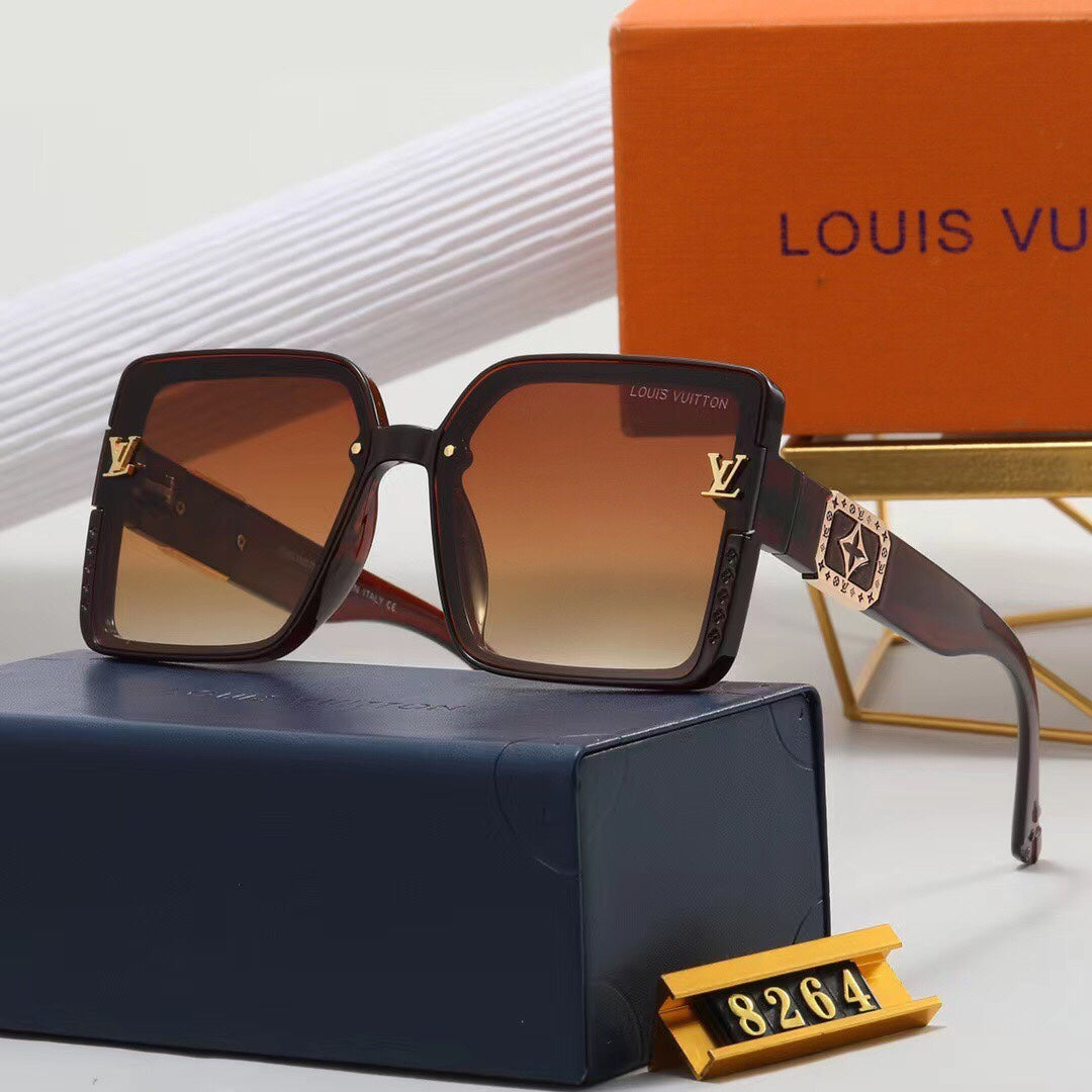 2024 7 colors high-end square frame sunglasses  8264