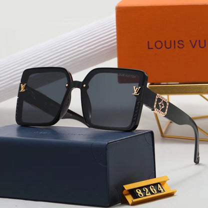2024 7 colors high-end square frame sunglasses  8264