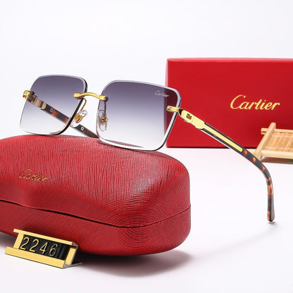 2025 5 colors new frameless plain sunglasses 2246