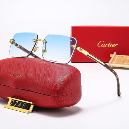 2025 5 colors new frameless plain sunglasses 2246