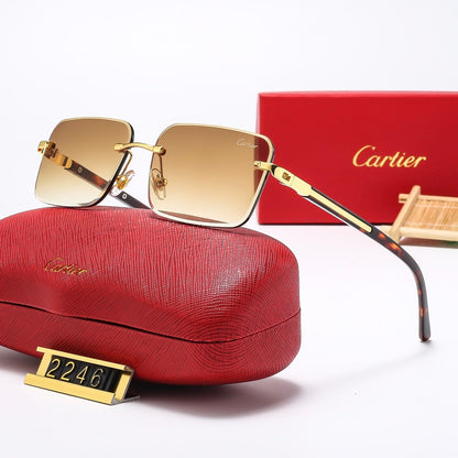 2025 5 colors new frameless plain sunglasses 2246