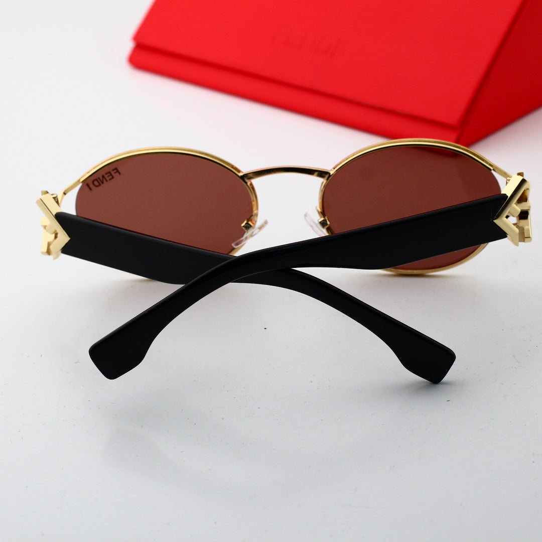 2026 New curved nylon high-definition lens sunglasses, half-frame design shows elegance