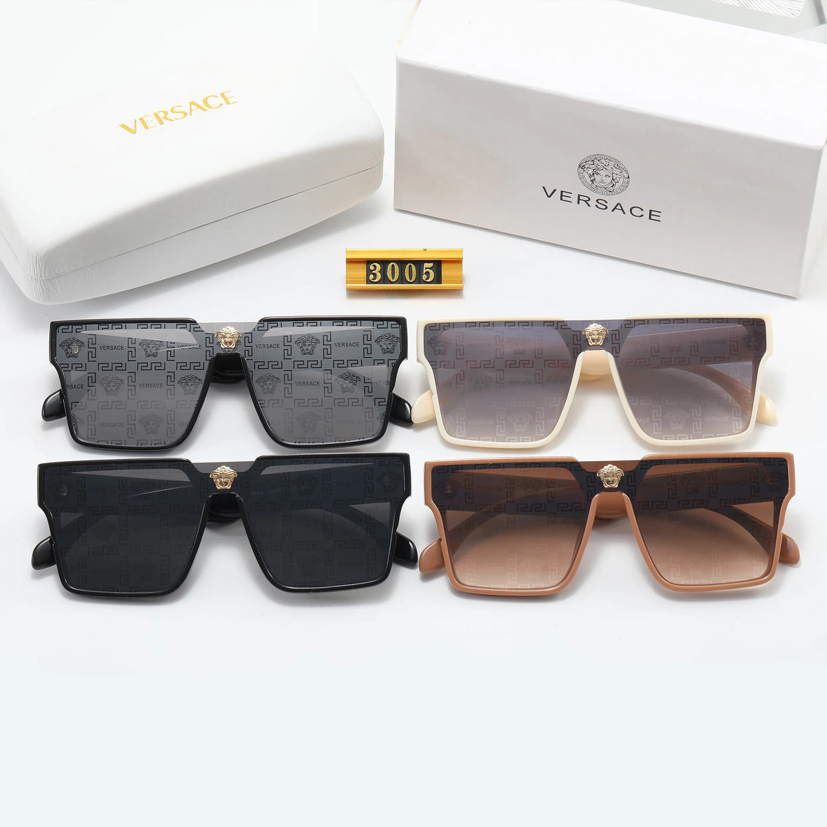 2026 Retro Printed Fashion Squre Sunglasses