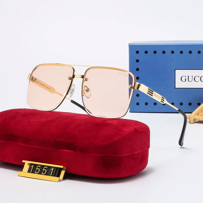 2026 Classic Square Metal Frame Sunglasses