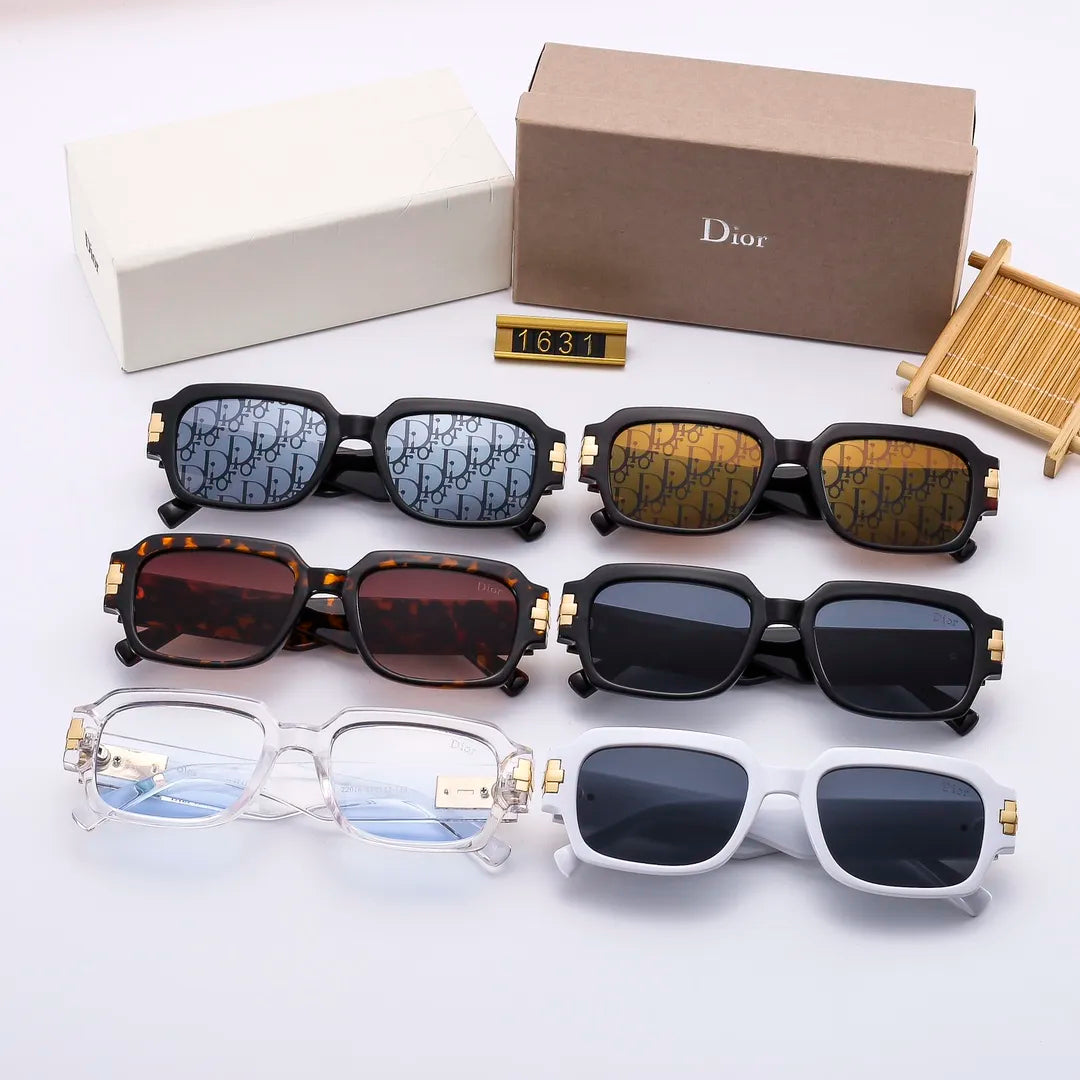 2026 Square Watermark Fashion Sunglasses