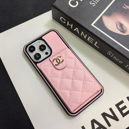 C.C Crossbody Leather iPhone Case