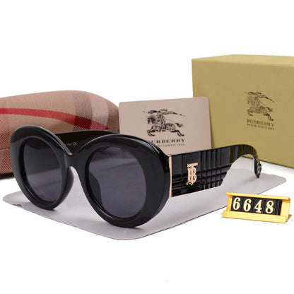 2026 Fashion Round Checkered Sunglasses