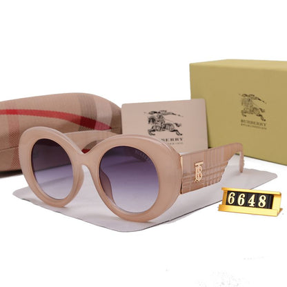 2026 Fashion Round Checkered Sunglasses