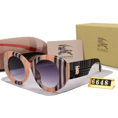 2026 Fashion Round Checkered Sunglasses