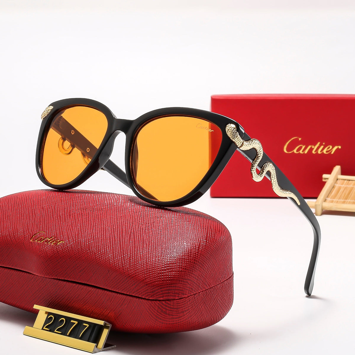 2026 7 colors golden snake logo hot sunglasses