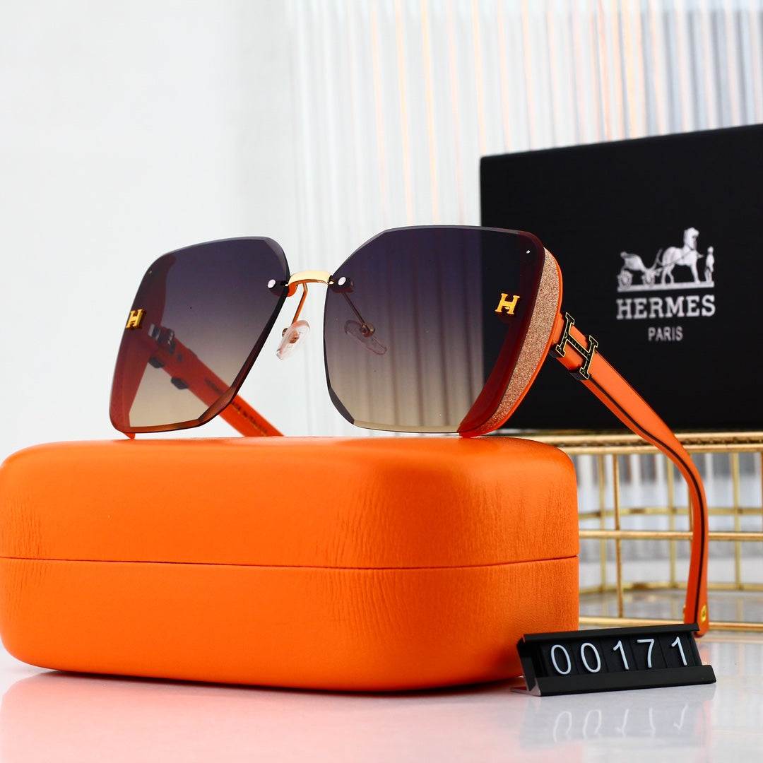 2026 4 colors new popular frameless thin edge frosted sunglasses 00171