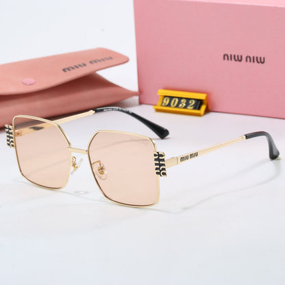 2026 7 colors new metal frame thin temple sunglasses 9032