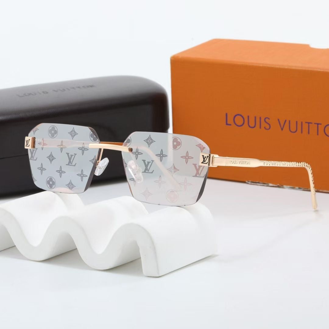 2026 7 colors frameless new metal sunglasses