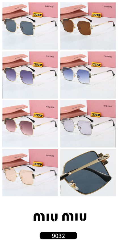 2026 7 colors new metal frame thin temple sunglasses 9032