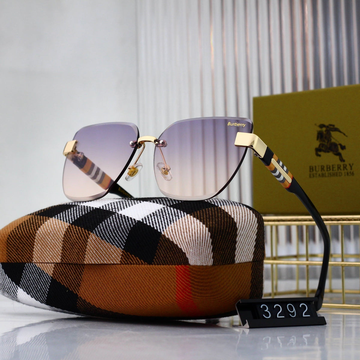 2024 Frameless Metal Gradient Sunglasses