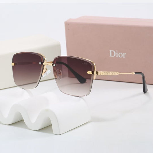2026 Gradient two-tone metal sunglasses