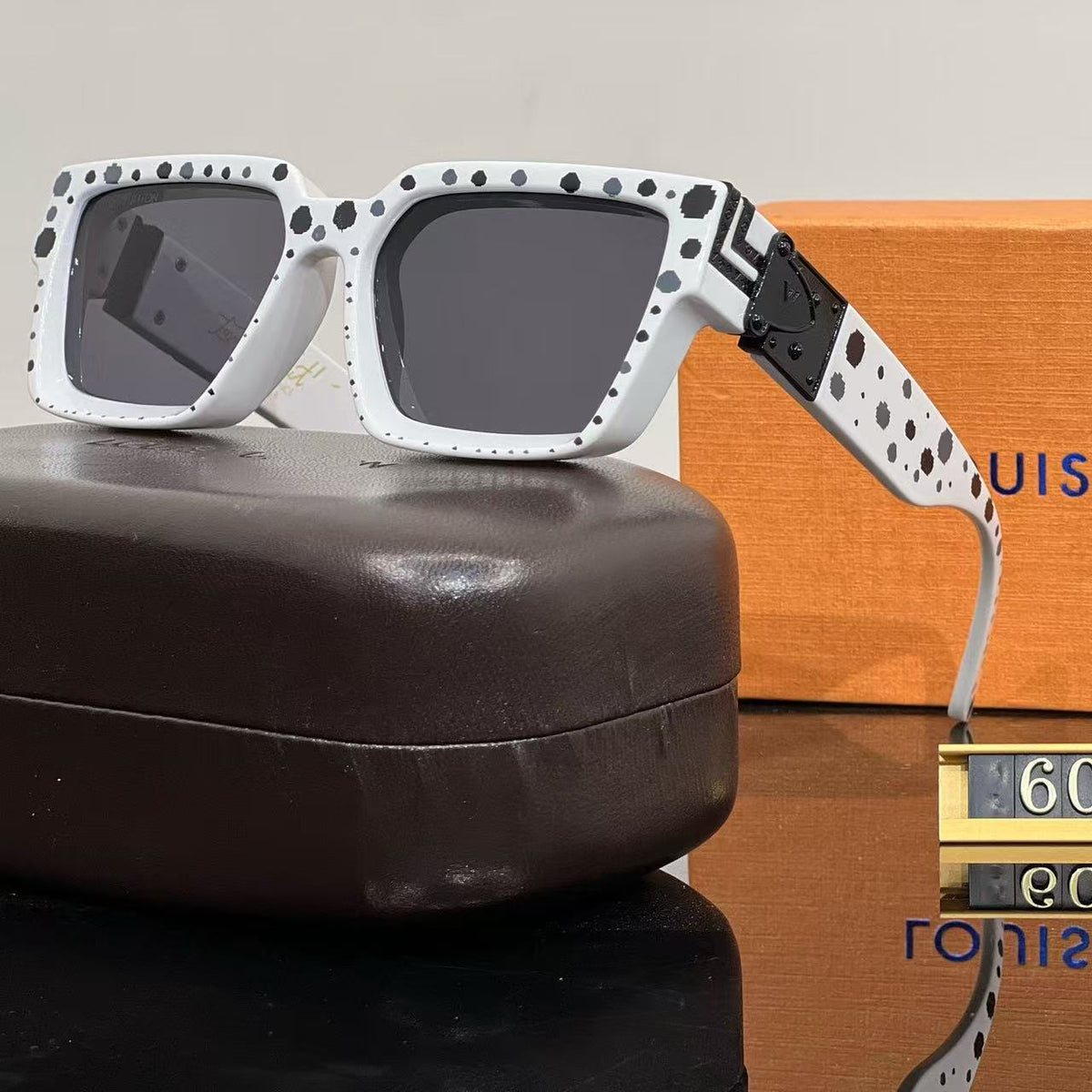 2026 New Millionaire Series Sunglasses Retro Internet Celebrity Fashion Sunglasses Square Frame UV Sunglasses