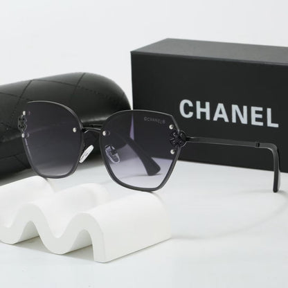 2026 7 colors frameless metal thin lens sunglasses