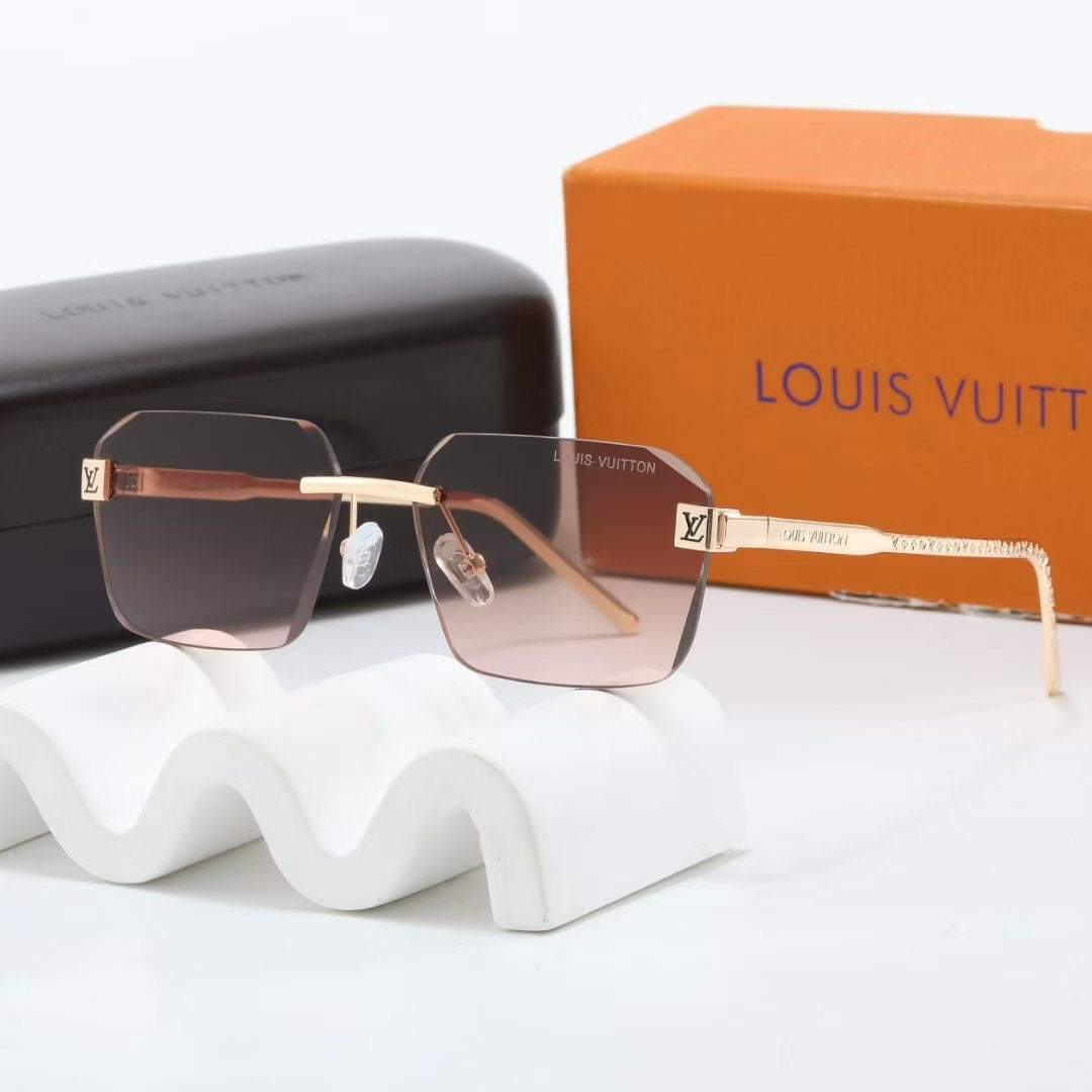 2026 7 colors frameless new metal sunglasses