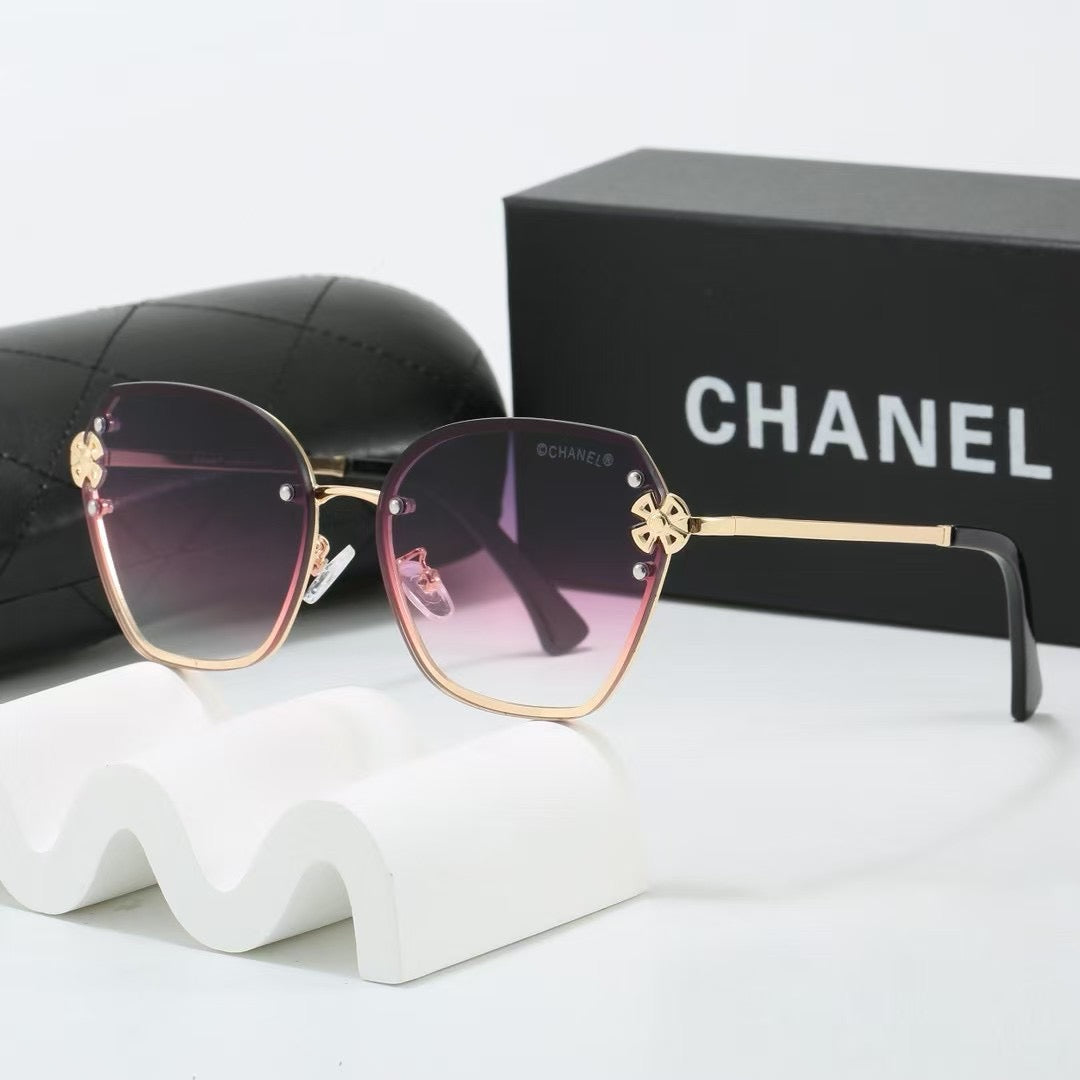 2026 7 colors frameless metal thin lens sunglasses